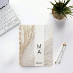 Élégant Salon Monogram Waves Planner<br><div class="desc">Élégant Monogram Waves Planner. Parfait pour les designers,  stylistes,  salons,  coiffeurs et maquilleurs,  les artistes de clous et de Lash,  centre de bien-être et plus ou seulement pour vous. Vous pouvez sélectionner la police,  la couleur et la position individuellement en "personnalisant davantage".</div>