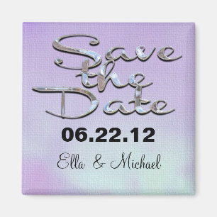 Élégant Sauvegarder la date High Noon Magnet