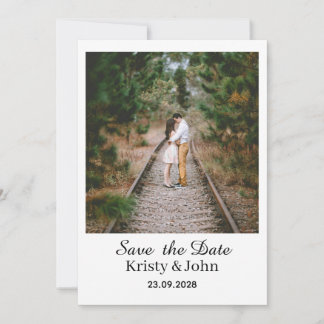 Elegant Save the Date Wedding Card