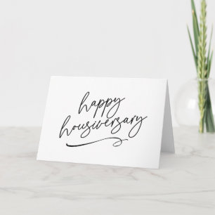 Élégant Script Anniversaire de Maison Merci