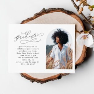 Élégant script avec la partie de graduation de l'a