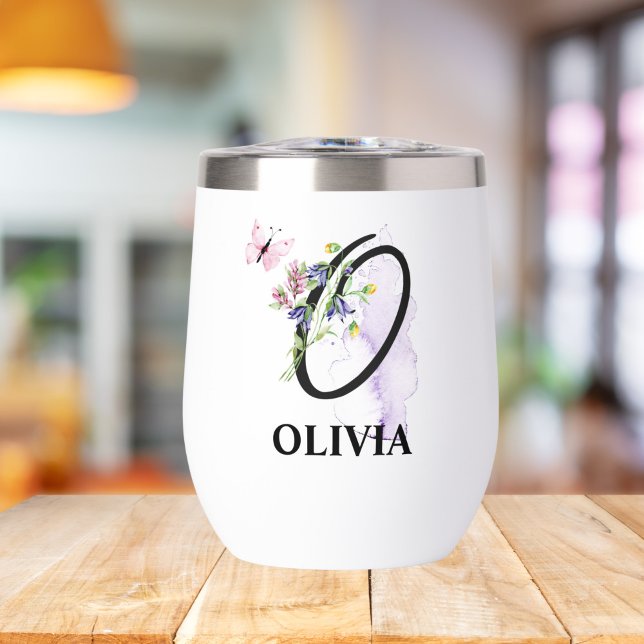 Élégant Script Lettre O Monogramme Nom personnalis (Créateur téléchargé)