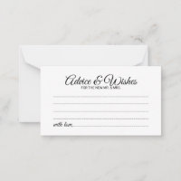 Elégant Script Mariage de conseil et de la carte d