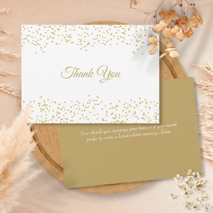 Élégant Script Merci Chic Confettis de Poussière d