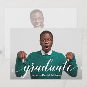 Élégant script moderne - Invitations de graduation