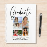 Élégant Script Multi Photo Graduate<br><div class="desc">Élégant Script Multi Photo Graduation Graduate Planners présente cinq de vos photos préférées de votre diplôme d'études supérieures ou secondaires avec le script tourbillonnant moderne de calligraphie noire superposition "Graduate". Simple, élégant et classe. Créé par ©Evco Studio www.zazzle.com/store/evcostudio</div>