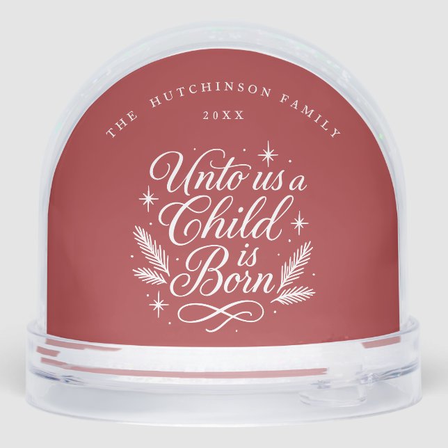 Elegant Script Red Photo Religious (Arrière)