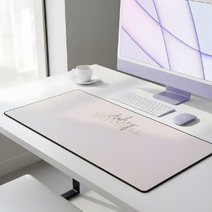 Élégant script signature Monogramme rose