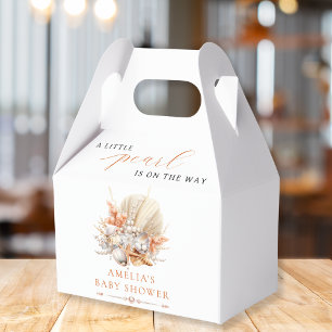 Elégant Seashell Pearl Baby shower Ballotins