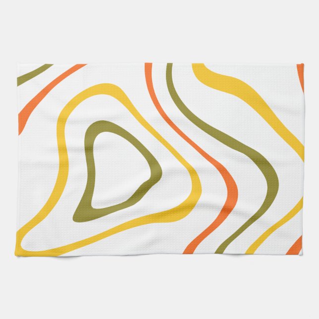 Élégant serviette de cuisine Wavy (Horizontal)