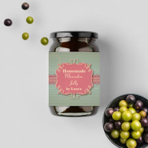 Élégant Shabby Chic Country Étiquette alimentaire