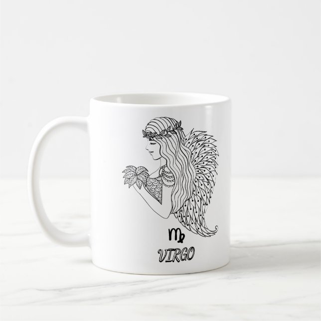 Elégant signe Zodiaque Café Mug (Gauche)