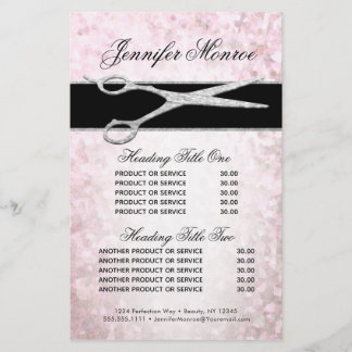 Elégant Silver and Pink Glam Services et prix