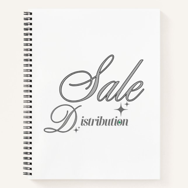  Elegant Silver Script Professional Journal Notebo (Devant)