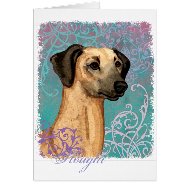 Elegant Sloughi Card (Devant)