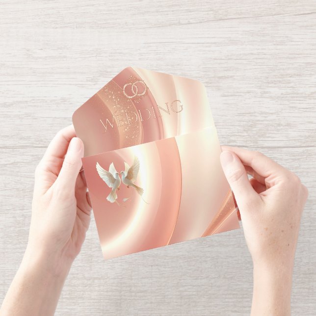 Elegant Soft Blush Wedding Invitation (Ouverture)