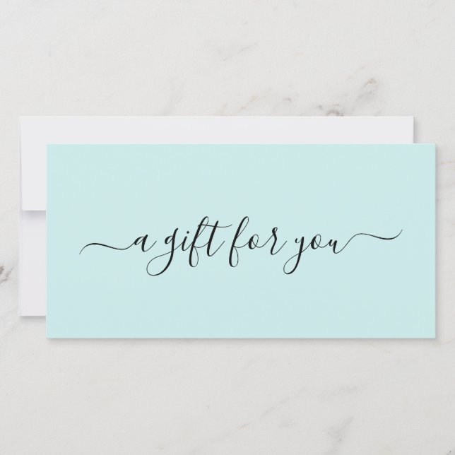 Élégant Spa simple Turquoise Turquoise Certificat  (Devant)