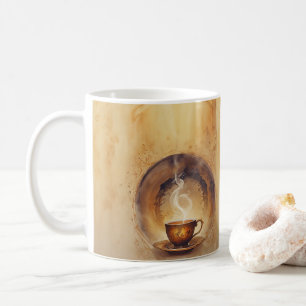 Elégant Steaming Teacup Art Mug