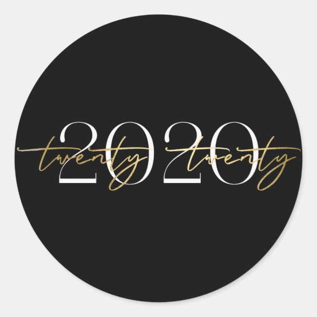 Élégant Sticker 2020 (Devant)