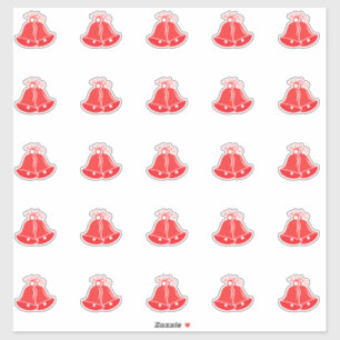 Élégant Sticker De Mariage Bells Kiss-Cut