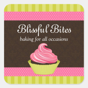 Élégant Stickers Boulangerie Cupcake