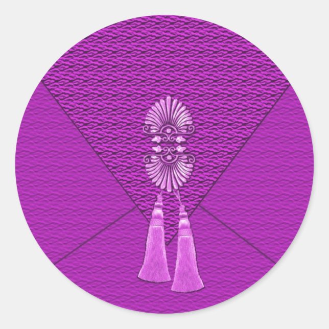 Élégant Stickers Tassel Rose (Devant)