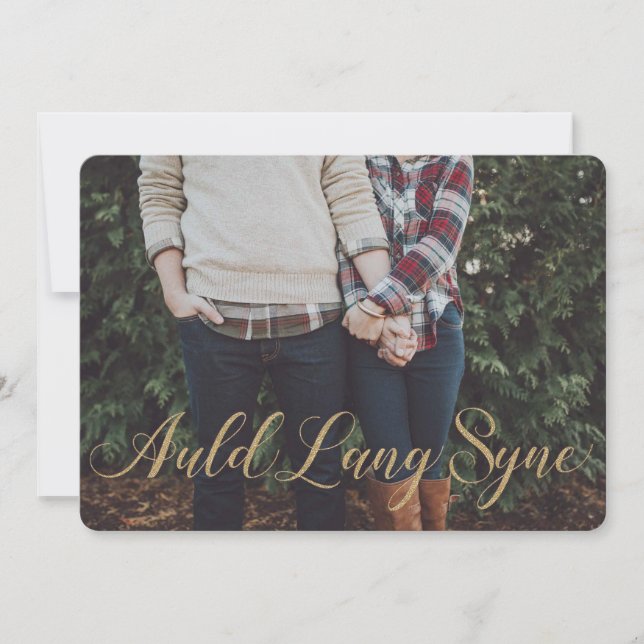 Élégant Style Parties scintillant Or Auld Lang Syn (Devant)