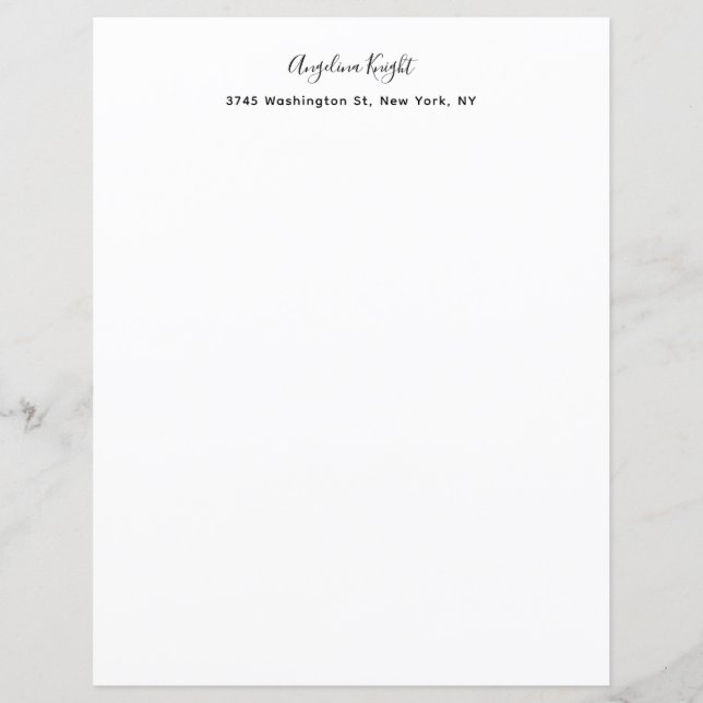 Élégant stylé tendance unique écriture manuscrite  (Devant)