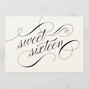 Élégant sucré formel florissant 16 invitations