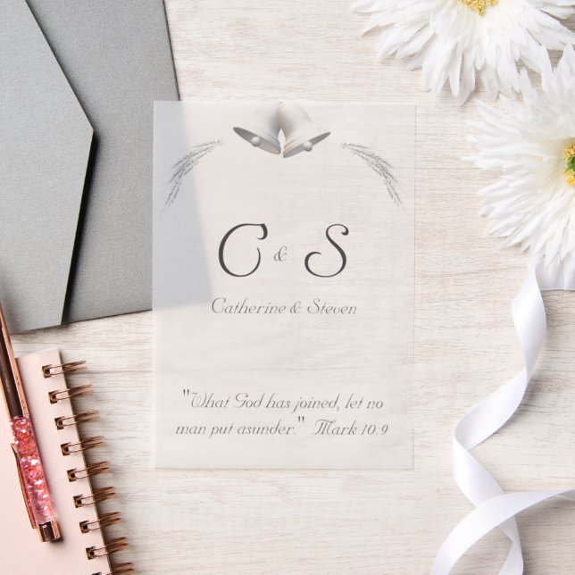 Élégant superposition de Faire-part de mariage mon (Mariage)