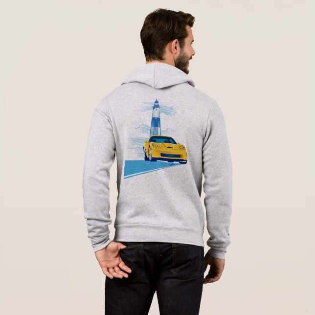 Élégant Sweat - shirt à capuche d'illustrations Ve (Dos entier)