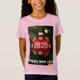 Elégant T-shirt ornement de Noël 2025