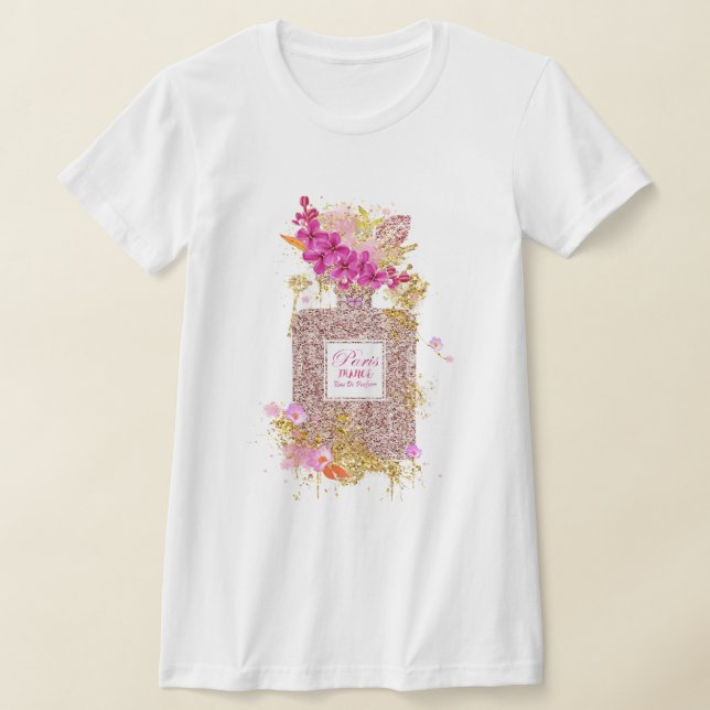 Elégant T-shirt Parties scintillant rose (Poser)