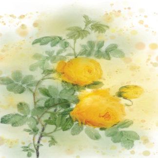 Elégant T-shirt Rose Aquarelle