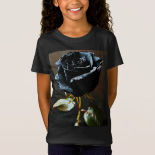 Elégant T-shirt Rose noir fin Jersey Baby