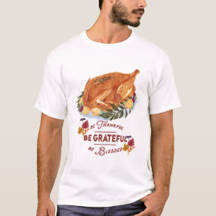 élégant T-shirt vintage à la dinde
