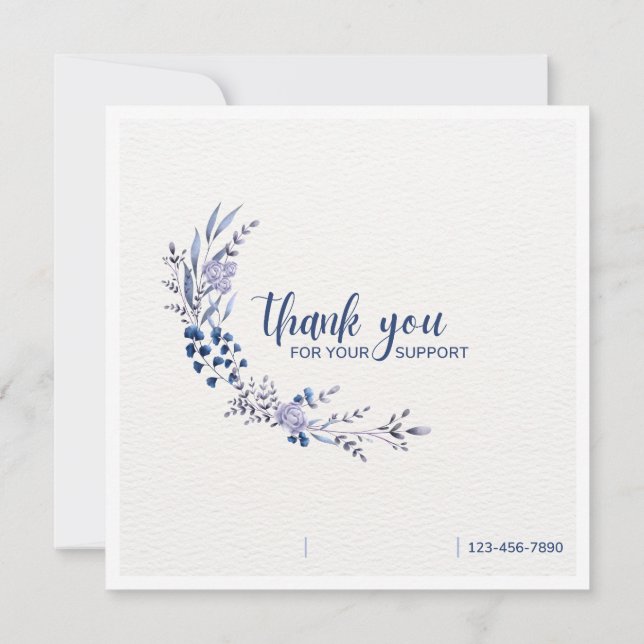 Elegant Thank You Card (Dos)