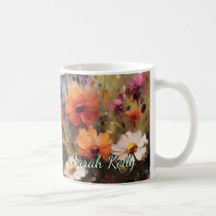 élégant thème floral moderne Mug