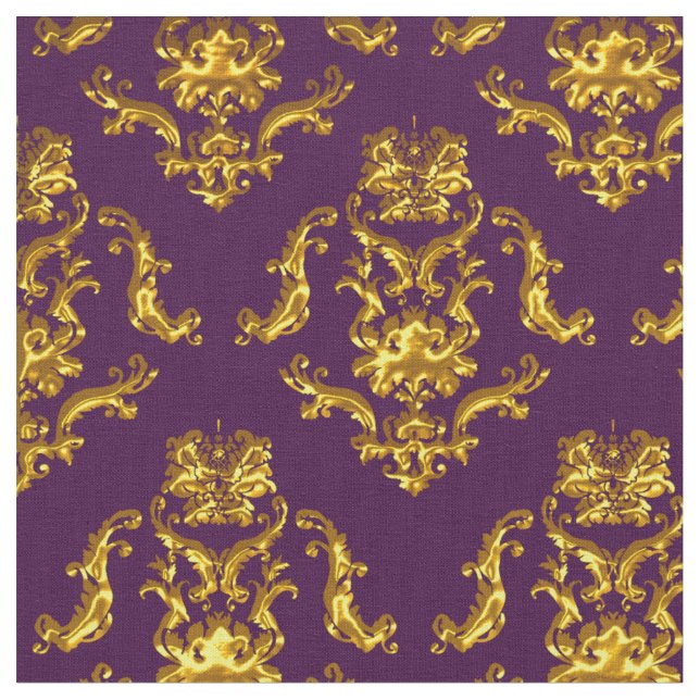 Élégant tissu damassé violet (Fermer)