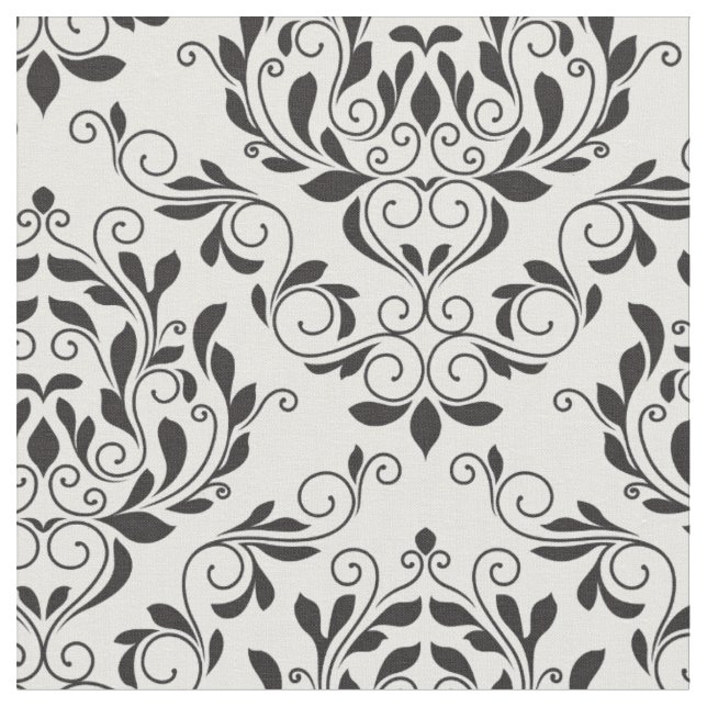 Élégant tissu de Damas Floral (Fermer)