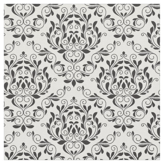 Élégant tissu de Damas Floral (Fermer)