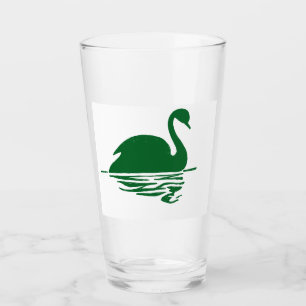 Élégant tondeuse en verre de silhouette de cygne