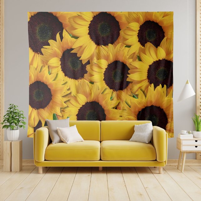 Elégant Tournesol Jaune Tapisserie fond (Créateur téléchargé)