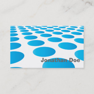 Elégant Turquoise Dots Carte de visite personnel