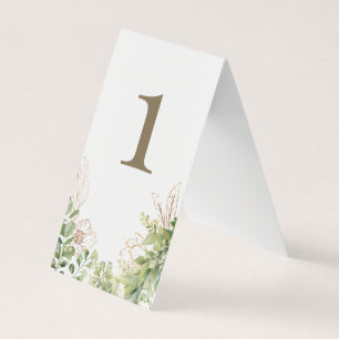 Elégant Verdure Mariage Gold Texte