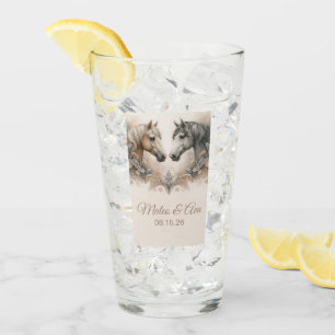 Élégant verre de mariage