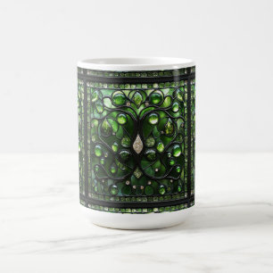 Élégant verre vert à rideau look Mug