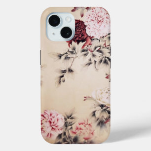 élégant vintage beige floral iPhone 7 coque