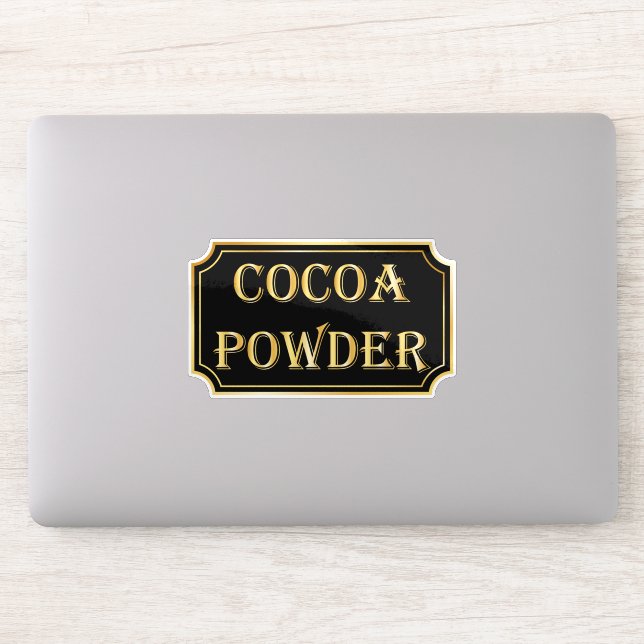 Élégant Vintage Black and Gold Pantry Étiquette (Ordinateur)