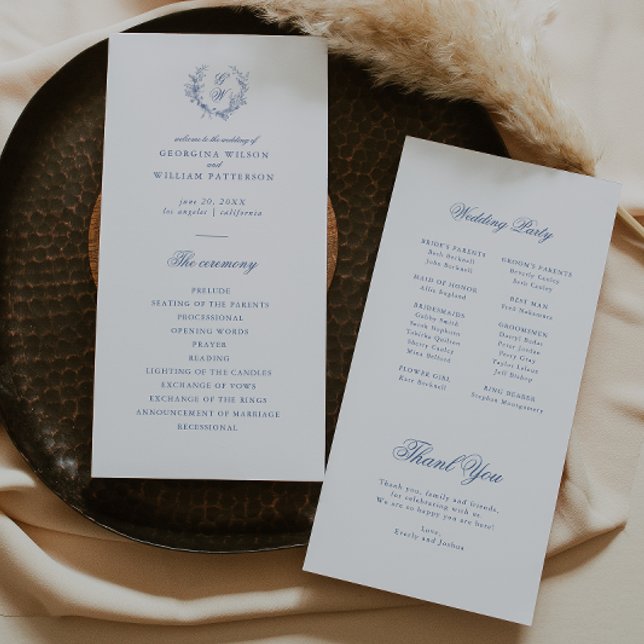 Élégant Vintage Floral Jouy Flat Programme (Créateur téléchargé)